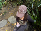 "LUCKY" CAP in BROWN PLAID